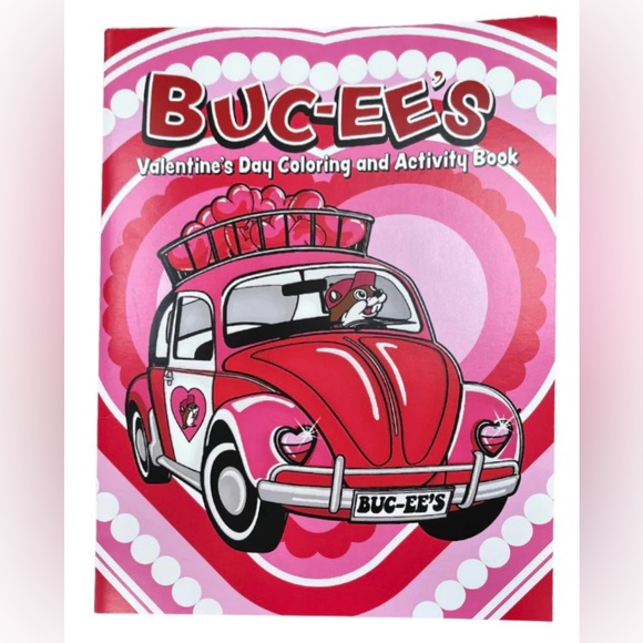Buc-ee's | 2025 Valentine's Day 32 page Coloring /Activity Book w/ bonus crayons - Picture 3 of 5